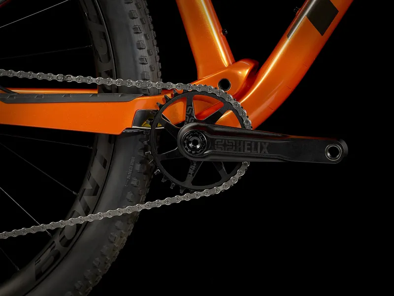 TREK Supercaliber 9.7 Full Suspension XC Mountain Bike in Orange and Grey-5